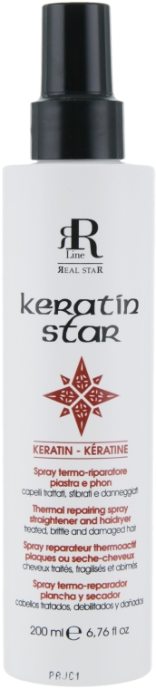 Спрей для реконструкції та термозахисту волосся  - RR Line Keratin Star — фото N1