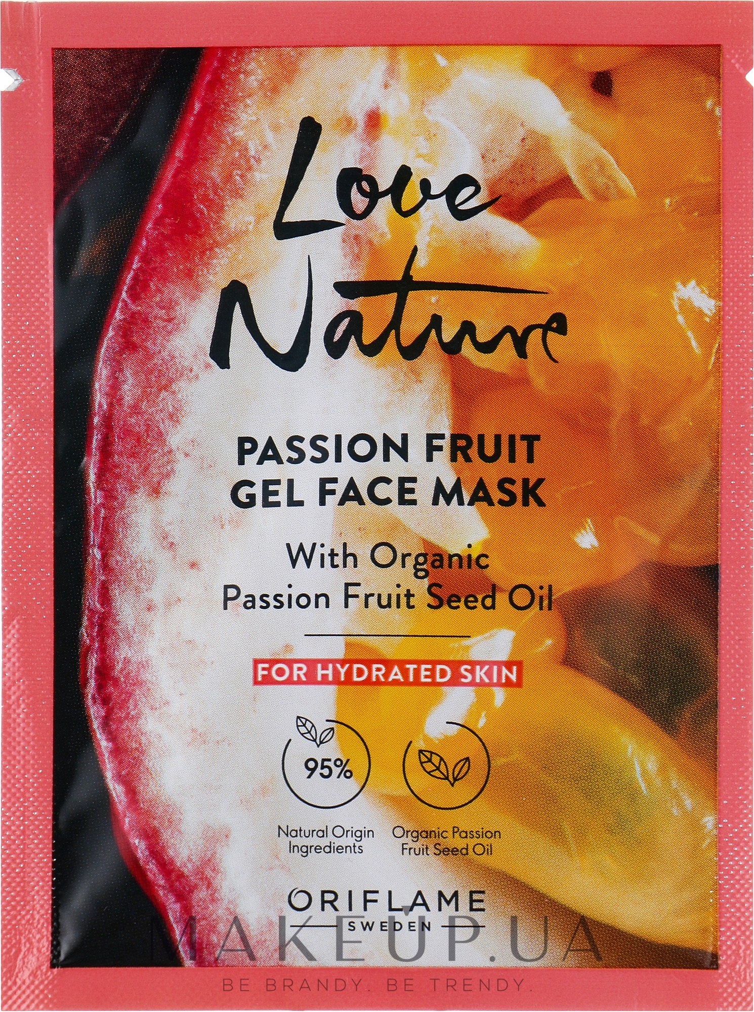 Гелева маска для обличчя з органічною маракуєю для зволоження шкіри - Oriflame Passion Fruit Gel Face Mask with Organic Passion Fruit Seed Oil — фото 10ml