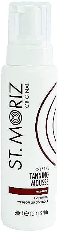Мус-автозасмага для тіла, середній відтінок - St. Moriz Original X-Large Tanning Mousse Medium — фото N1