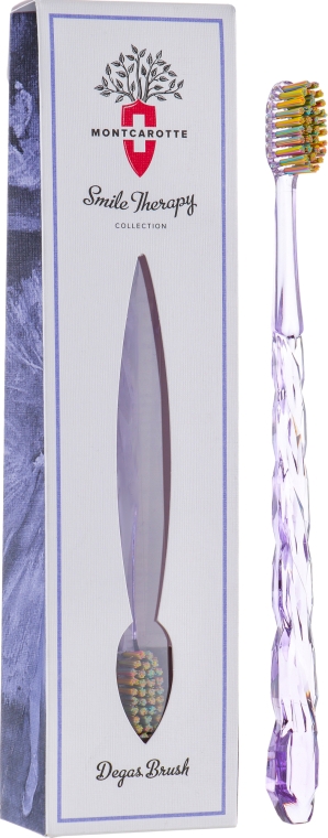 Зубная щетка "Degas Brush", фиолетовая - Montcarotte Toothbrush Soft  — фото N1