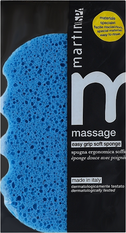 Экстрамягкая губка, синяя - Martini Spa Extra Soft Bath Sponge Easy Grip — фото N1