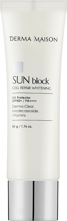 Солнцезащитный крем - MEDIPEEL Derma Maison Sun Block Cell Repair Whitening SPF50+PA++++ 
