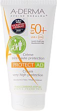 Крем для тіла, сонцезахисний - A-Derma Protect AD Children Cream Very High Protection SPF 50+ — фото N1