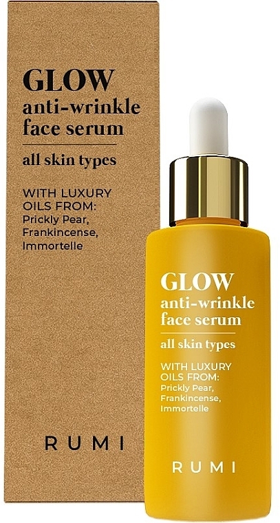 Сироватка проти зморщок із дорогоцінними оліями - Rumi Glow Anti-Wrinkle Face Serum With Precious Essential Oils — фото N1