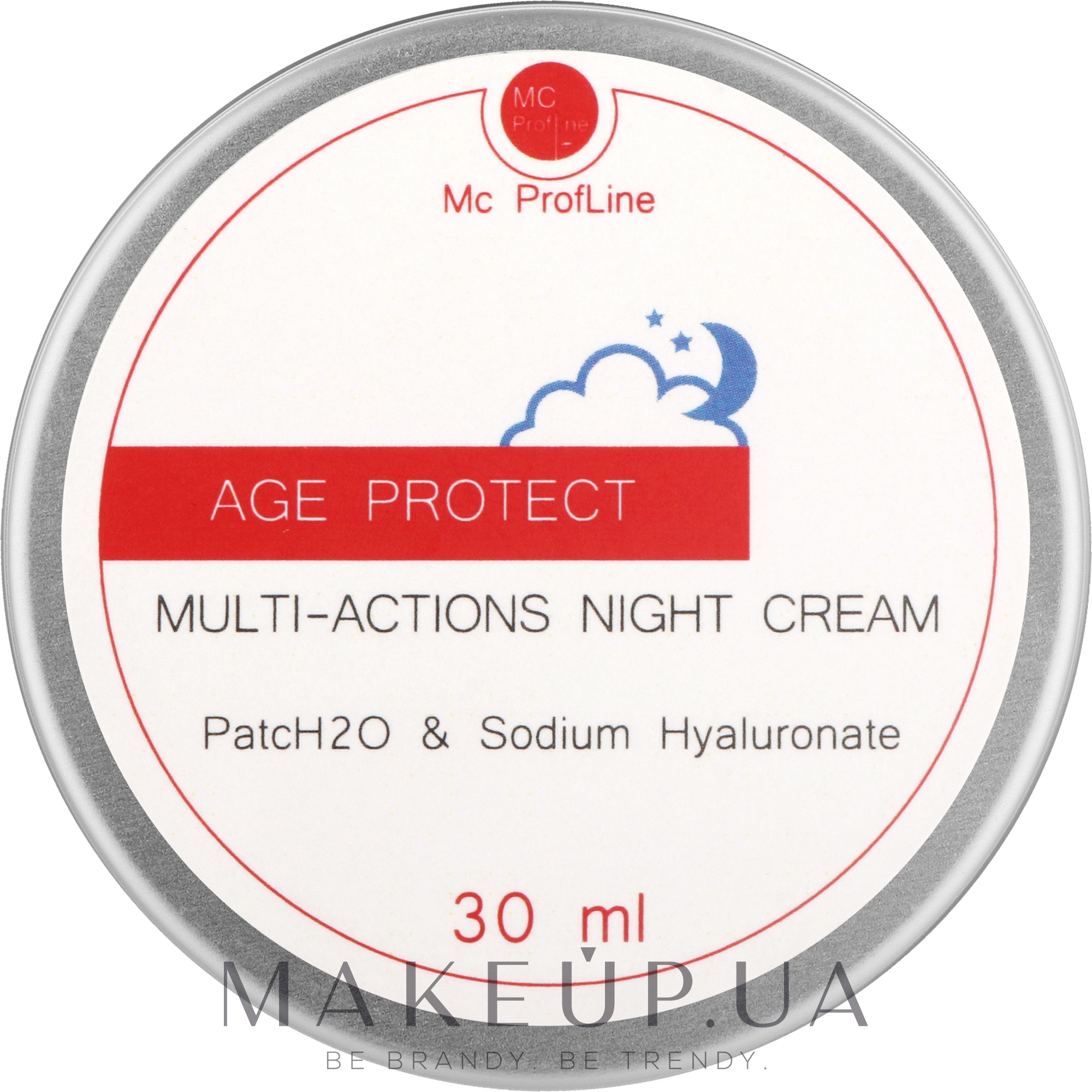Нічний крем для обличчя з пептидами та гіалуроновою кислотою - Miss Claire MС Profline Age Protect Multi-actions Night Cream — фото 30ml