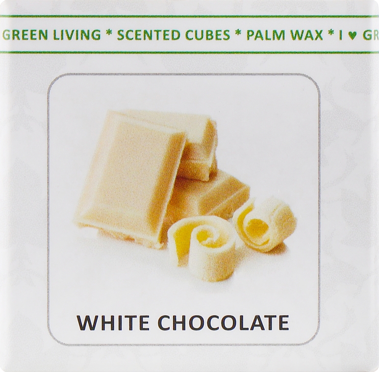 Аромакубики "Белый шоколад" - Scented Cubes White Chocolate Candle — фото N2