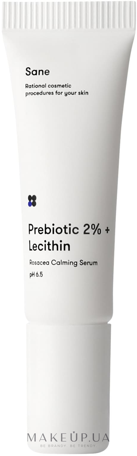 Успокаивающая сыворотка-бустер для лица - Sane Prebiotic 2% + Lecithin Rosacea Calming Serum pH 6.5 — фото 10ml