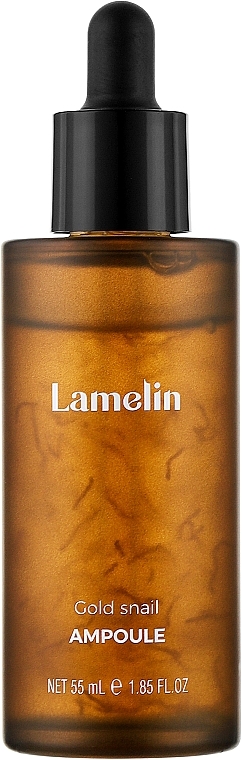 Сыворотка для лица с муцином улитки - Lamelin Gold Snail Ampoule — фото N1