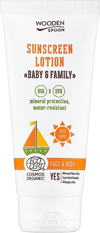 Молочко для тела - Wooden Spoon Baby & Family Milk SPF30 — фото N1