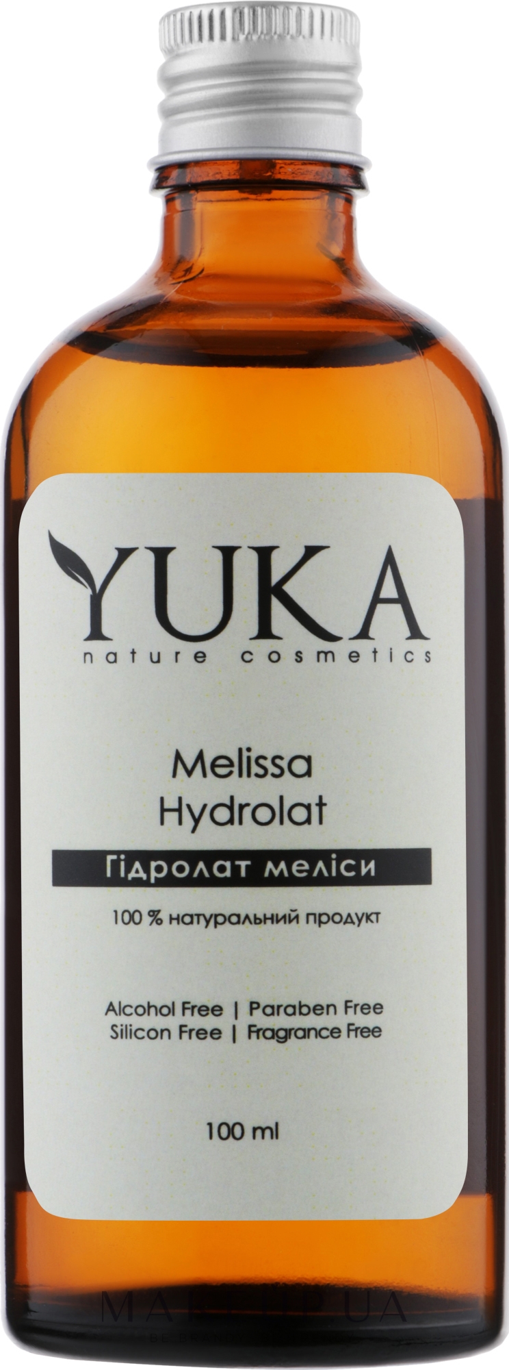 Гідролат меліси - Yuka Hydrolat Melissa — фото 100ml