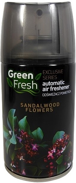 Змінний балон для автоматичного освіжувача повітря "Квіти сандала" - Green Fresh Automatic Air Freshener Sandalwood Flowers — фото N1