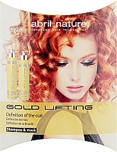 Духи, Парфюмерия, косметика Набор - Abril et Nature Stem Cells Gold Lifting (shampoo/30ml + mask/30ml)