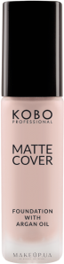Матувальний тональний крем - Kobo Professional Matte Cover Foundation With Argan Oil — фото 901 - Fair