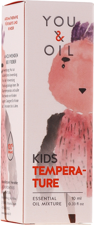 Смесь эфирных масел для детей - You & Oil KI Kids-Temperature Essential Oil Mixture — фото N1