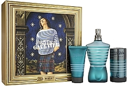 Духи, Парфюмерия, косметика Jean Paul Gaultier Le Male - Набор (edt/125ml + ash/balm/50ml + deo/stick/75ml)