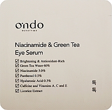 Духи, Парфюмерия, косметика Сыворотка для глаз с ниацинамидом и зеленым чаем - Ondo Beauty 36.5 Niacinamide & Green Tea Eye Serum (пробник)