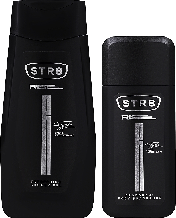STR8 Rise - Косметический набор для мужчин (deo/spray/75ml + sh/gel/250ml) — фото N2
