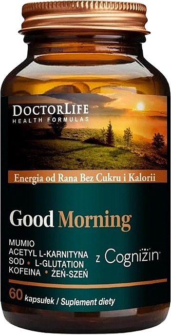 Пищевая добавка для энергии, без сахара и калорий - Doctor Life Good Morning — фото N1