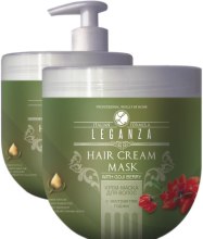 Крем-маска для волосся з екстрактом годжі - Leganza Cream Hair Mask With Extract Of Goji Berry (з дозатором) — фото N4