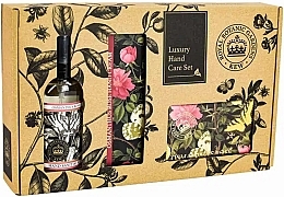 Парфумерія, косметика Набір - The English Soap Company Kew Gardens Osmanthus Rose Hand Care Gift Box (soap/240g + h/cr/75ml + san/100ml)