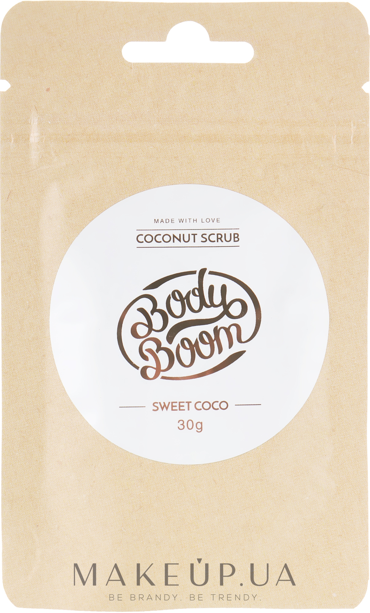 Кокосовый скраб для тела - BodyBoom Coconut Scrub Sweet Coco — фото 30g