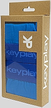 Комплект білизни для жінок "Sport Ocean", топ + трусики-хіпстери, блакитний - Keyplay — фото N5