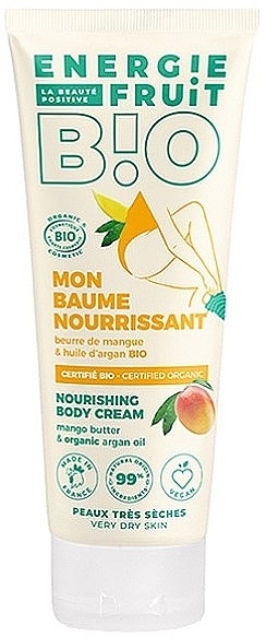 Живильний крем для дуже сухої шкіри "Манго та арганова олія" - Energie Fruit Bio Replenishing Body Cream — фото N1
