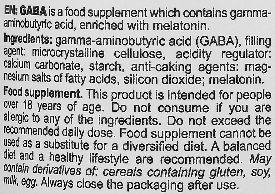 Пищевая добавка "Габа" - SFD Nutrition Gaba — фото N3