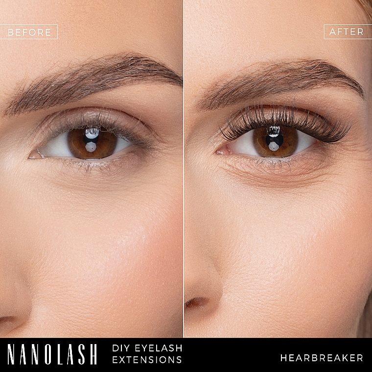 Накладні вії - Nanolash Diy Eyelash Extensions Heartbreaker — фото N21