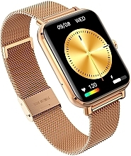 Смарт-часы, золото, металл - Garett Smartwatch GRC Classic — фото N4