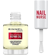 Відновлювальна олія для нігтів і кутикули - Rimmel Nail Nurse Nail & Cuticle Repair Oil — фото N2