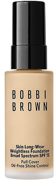 Тональний крем для обличчя стійкий - Bobbi Brown Skin Long-Wear Weightless Foundation SPF15 (міні)