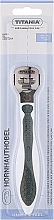 Парфумерія, косметика Станок педикюрний, з нержавілої сталі, 17 см, сірий - Titania
