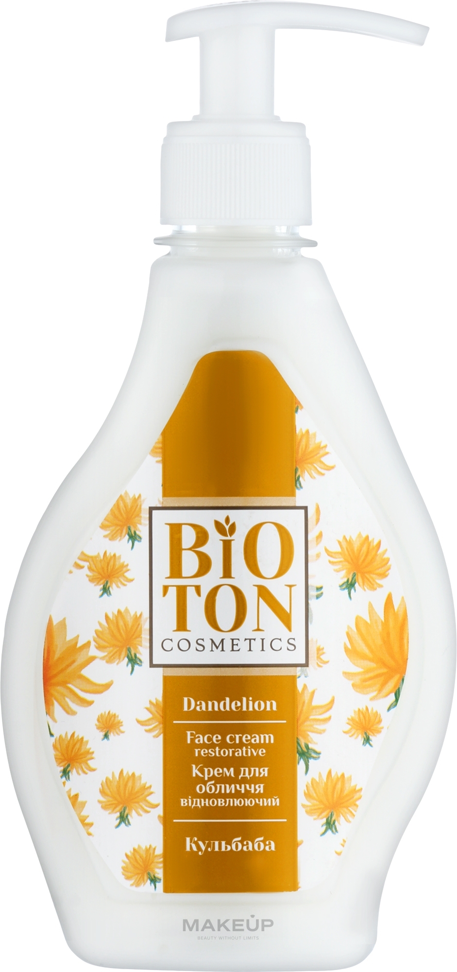 Крем для обличчя відновлюючий "Кульбаба" - Bioton Cosmetics Restorative Face Cream Dandelion — фото 350ml