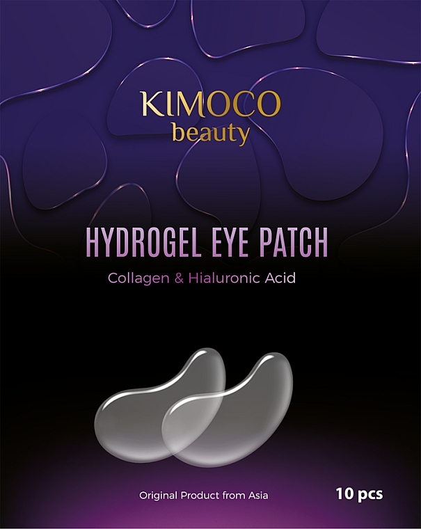 Гидрогелевые патчи для кожи вокруг глаз с коллагеном и гиалуроновой кислотой - Kimoco Beauty Hydrogel Eye Patch Collagen & Hyaluronic Acid — фото N1