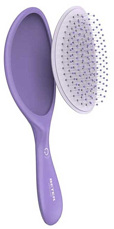 Щітка для волосся, фіолетова - Beter Recycled Collection Pneumatic Brush With Removable Base — фото N2