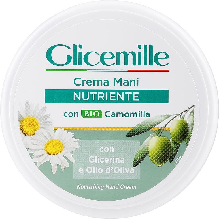 Питательный крем для рук с экстрактом ромашки и оливковым маслом - Mirato Glicemille Nourishing Hand Cream — фото N1