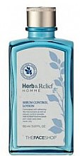 Парфумерія, косметика Чоловічий лосьйон для шкіри обличчя - The Face Shop Herb & Relief Sebum Control Lotion