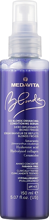 Сироватка для холодних відтінків блонду - Medavita Blondie Ice Blonde Enhancing Conditioning Serum