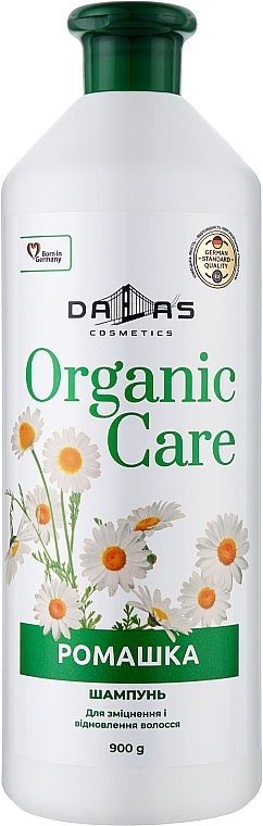 Шампунь для волосся "Ромашка" для зміцнення та відновлення волосся - Dalas Organic Care