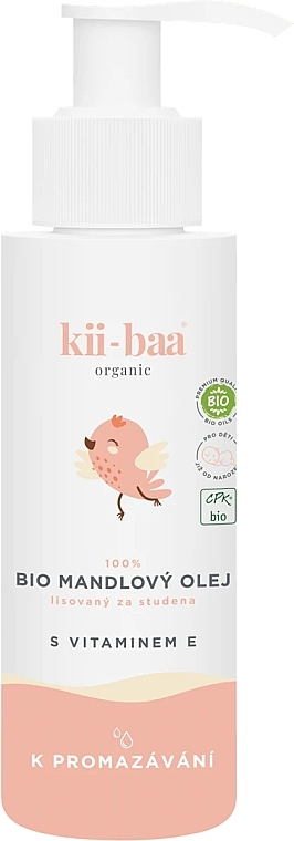 Біоолія мигдалю для тіла - Kii-baa Baby Bio Almond Oil — фото N1