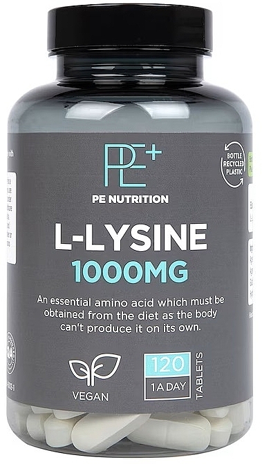 Пищевая добавка "L-лизин", 1000 мг - Holland & Barrett PE Nutrition L-Lysine 1000mg — фото N1