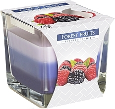 Ароматическая трехслойная свеча в стакане "Лесные ягоды" - Bispol Scented Candle Forest Fruits — фото N1