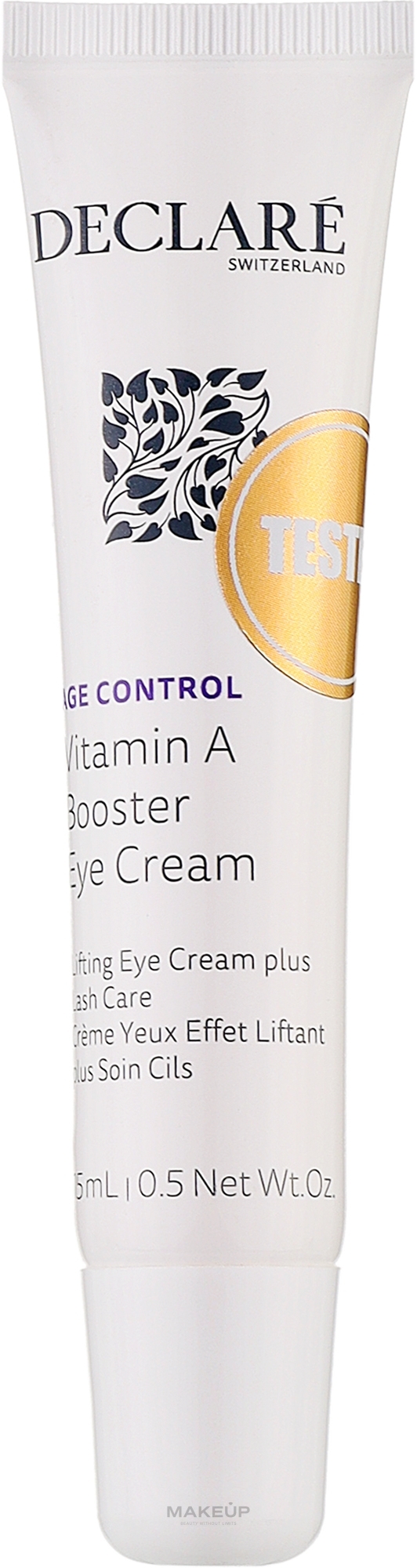 Крем для шкіри навколо очей із вітаміном А - Declare Age Control Vitamin A Booster Eye Cream (тестер) — фото 15ml
