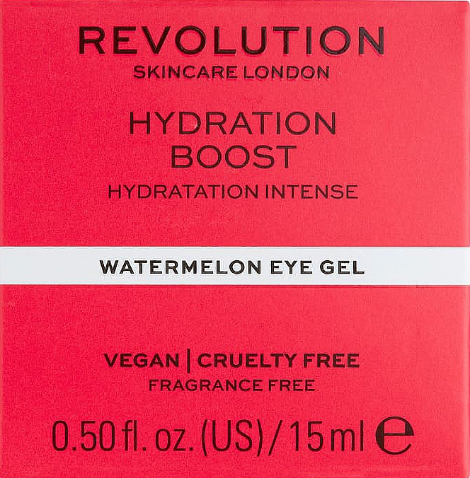 Зволожувальний гель для шкіри навколо очей з кавуном - Revolution Skincare Hydration Boost Watermelon Eye Gel — фото N2