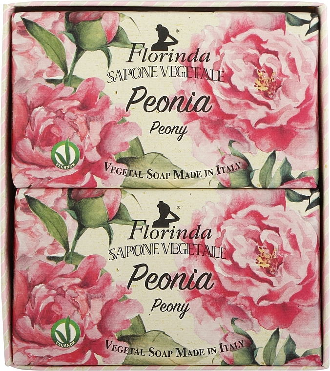 Набор мыла "Пион" - Florinda Peony Soap (soap/2x200g) — фото N2