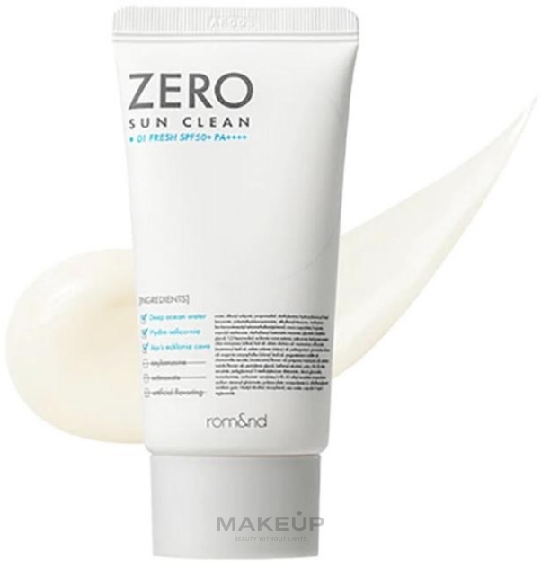 Rom&nd Zero Sun Clean - Rom&nd Zero Sun Clean — фото 01 - Fresh