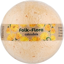 Бомбочка для ванны "Календула" - Folk&Flora Bath Bombs — фото N1