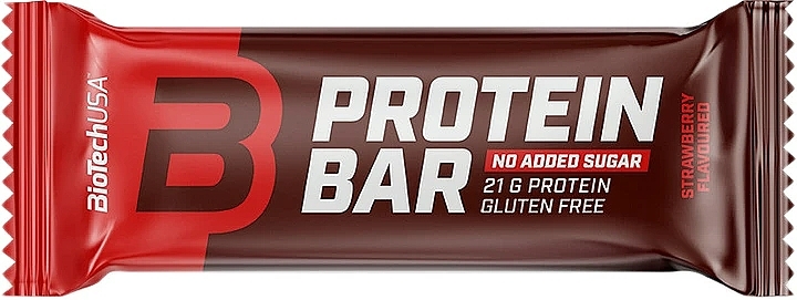 Протеїновий батончик "Полуниця" - BioTechUSA Protein Bar Strawberry — фото N1