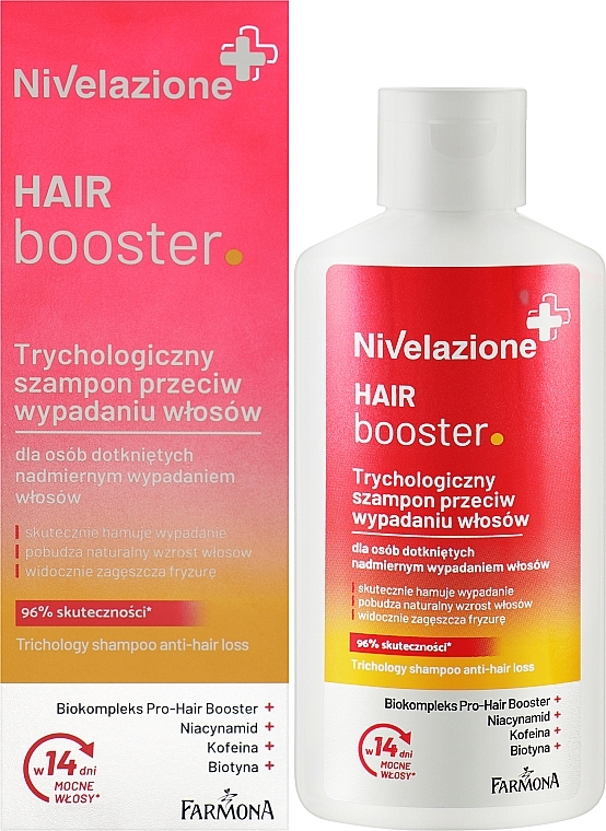 Трихологический шампунь против выпадения волос - Farmona Nivelazione Hair Booster Trichological Anti-Hair Loss Shampoo — фото N2